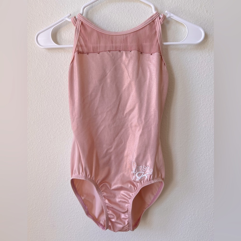 GK Simone Biles leotard pale pink adult XS